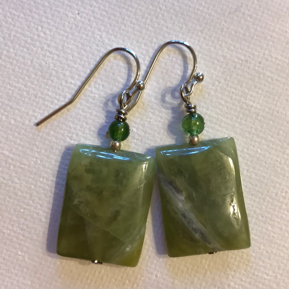 Jade earrings